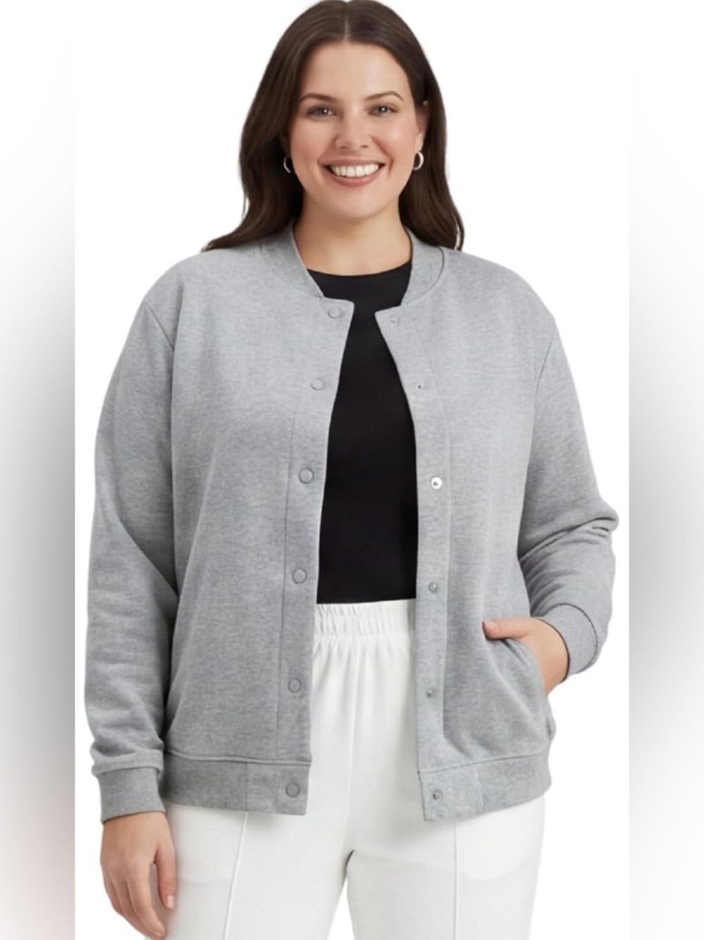 Turtle Bay Womens Snap Up Jacket